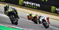Valentino Rossi Marc Márquez Álex Rins neumáticos