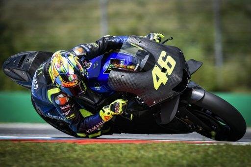 Valentino Rossi con la Yamaha de 2020