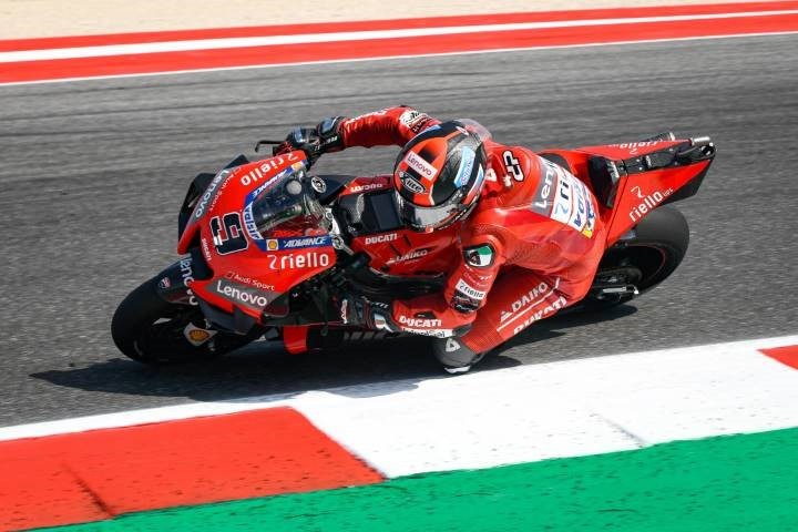 Danilo Petrucci durante el GP de San Marino