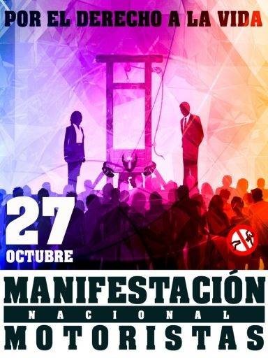 manifestación motera IMU