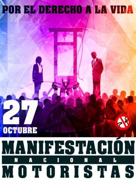 manifestación motera IMU