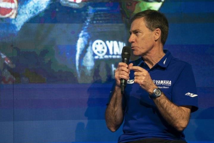Lin Jarvis en un acto de Yamaha