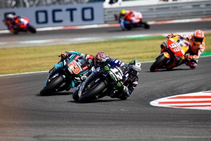 Maverick Viñales Fabio Quartararo Marc Márquez Misano