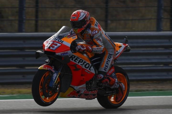 Marc Márquez durante el Gran Premio de Aragón de MotoGP
