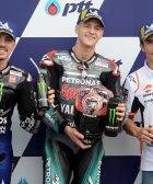 Maverick Vinales (SPA) Fabio Quartararo (FRA) Marc Marquez (SPA) MotoGP