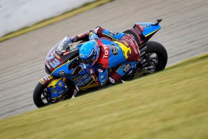 Álex Márquez durante los entrenamientos libres del Gran Premio de Japón de Moto 2 