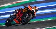 Dani Pedrosa durante los test de Misano
