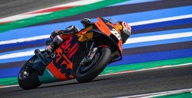 Dani Pedrosa durante los test de Misano