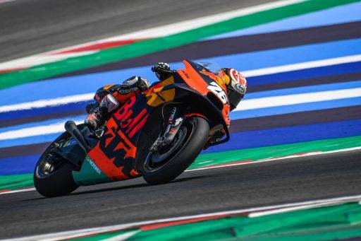 Dani Pedrosa durante los test de Misano