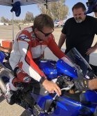 Wayne Rainey con una Yamaha R1