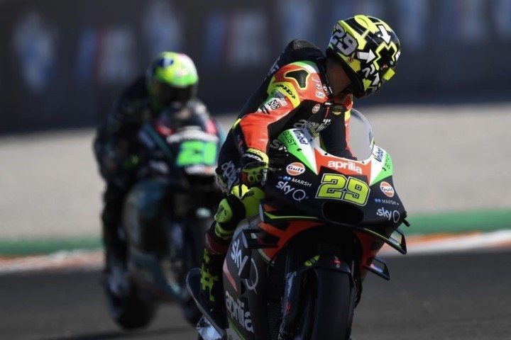 Iannone Aprilia Test Valencia