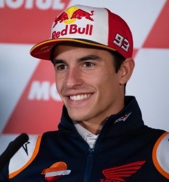 Marc Márquez durante la rueda de prensa del Gran Premio de la Comunitat Valenciana