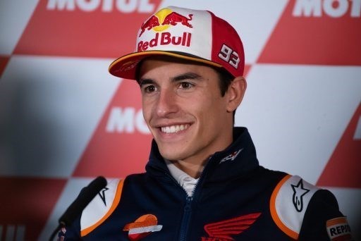 Marc Márquez durante la rueda de prensa del Gran Premio de la Comunitat Valenciana