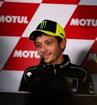 Valentino Rossi durante la rueda de prensa del Gran Premio de la Comunitat Valenciana