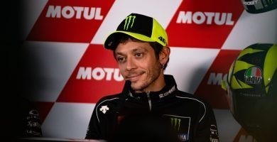 Valentino Rossi durante la rueda de prensa del Gran Premio de la Comunitat Valenciana