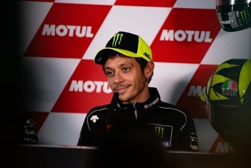 Valentino Rossi durante la rueda de prensa del Gran Premio de la Comunitat Valenciana