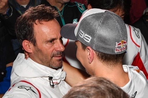 Alberto Puig junto a Jorge Lorenzo