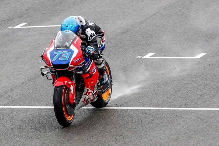 Álex Márquez con la Honda durante los últimos test de MotoGP en Jerez
