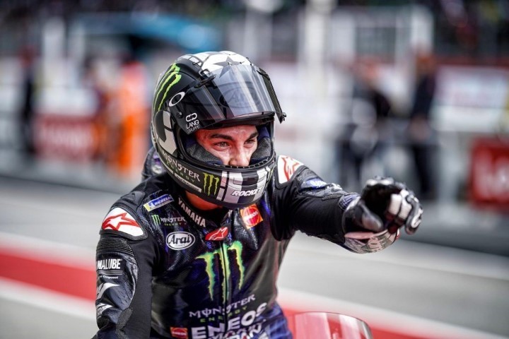 Maverick Viñales, Valentino Rossi, Fabio Quartararo Rossi: "Quartararo es una gran talento para Yamaha"