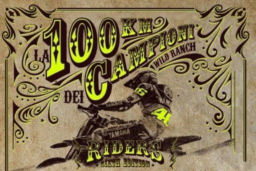 Cartel 100Km de los Campeones de Valentino Rossi