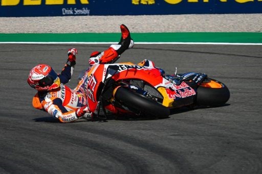 Caída Marc Márquez MotoGP