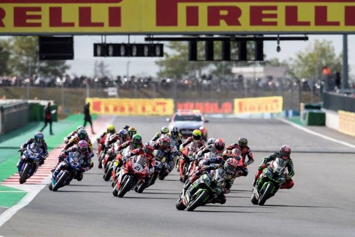 Jonathan Rea durante una carrera en el WorldSBK