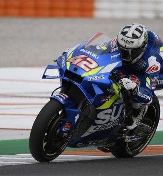 Suzuki durante el Gran Premio de Valencia de MotoGP