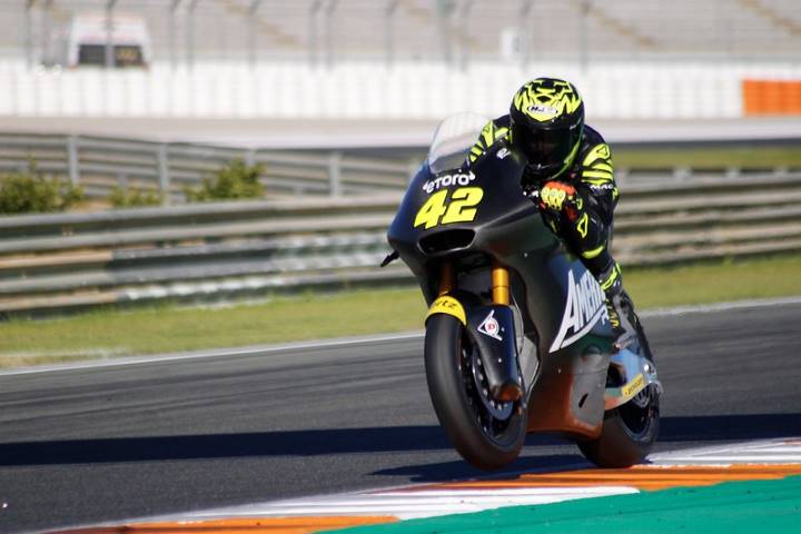 Marcos Ramírez durante los últimos test de invierno en Valencia