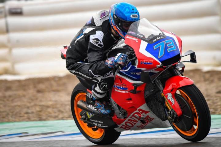 Álex Márquez durante el último test de Jerez de MotoGP