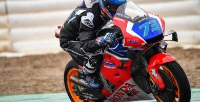 Álex Márquez durante el último test de Jerez de MotoGP