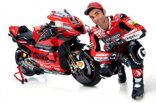 Danilo Petrucci en la presentación del nuevo equipo de Ducati para 2020 en MotoGP