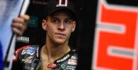 Fabio Quartararo en el box del Petronas
