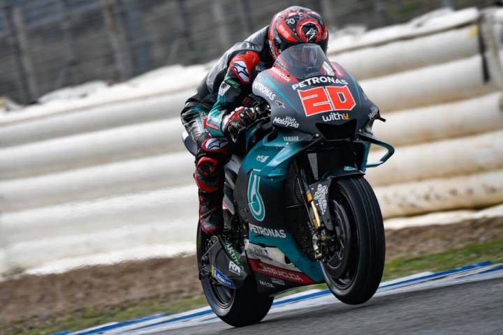 Fabio Quartararo con la Yamaha