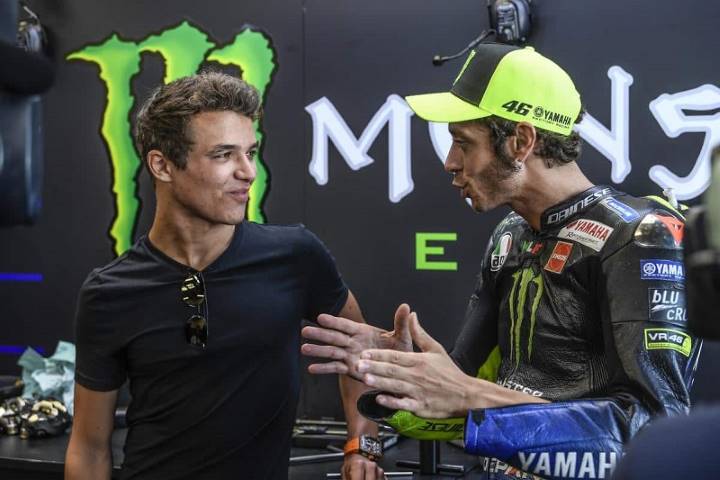 Lando Norris sobre Valentino Rossi