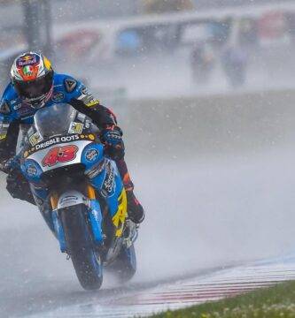 Jack Miller bajo la lluvia en Assen en MotoGP