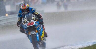 Jack Miller bajo la lluvia en Assen en MotoGP
