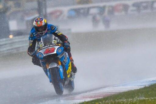 Jack Miller bajo la lluvia en Assen en MotoGP