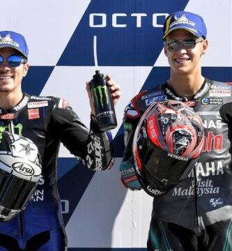 Maverick Viñales y Fabio Quartataro pilotos de Yamaha en MotoGP