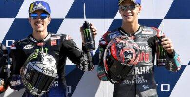 Maverick Viñales y Fabio Quartataro pilotos de Yamaha en MotoGP