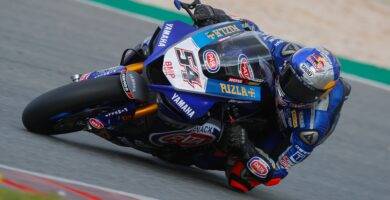 Toprak Razgatlioglu durante los test en Portimao