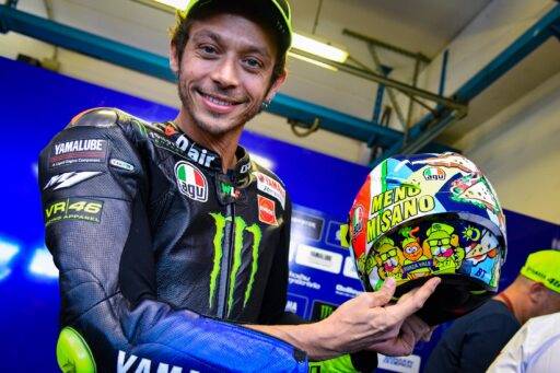 Los cascos que marcado la historia de Valentino Rossi