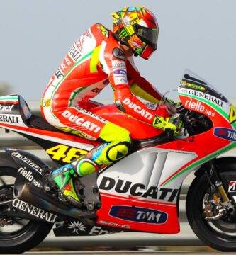 Valentino Rossi durante su época con Ducati