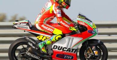 Valentino Rossi durante su época con Ducati
