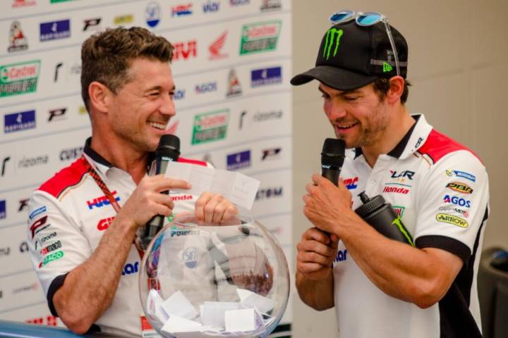 Cal Crutchlow y Lucio Cecchinello