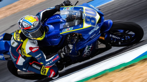 Héctor Barberá pilotando la Yamaha R6 en el Round de Tailandia de 2018