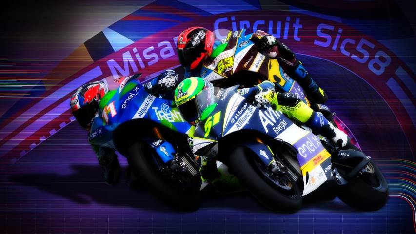 MotoGP MotoE carrera virtual Marc Márquez Álex Valentino Rossi