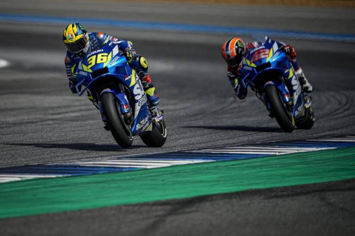 Joan Mir sobre Rins en Suzuki