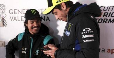 Valentino Rossi Johan Stigefelt Morbidelli Quartararo MotoGP Yamaha Petronas