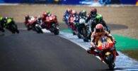 Carrera de MotoGP de 2019 en el Circuito de Jerez Ángel Nieto con Marc Márquez al frente