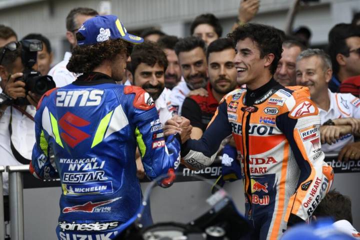 Álex Rins Kevin Schwantz Suzuki Marc Márquez MotoGP
